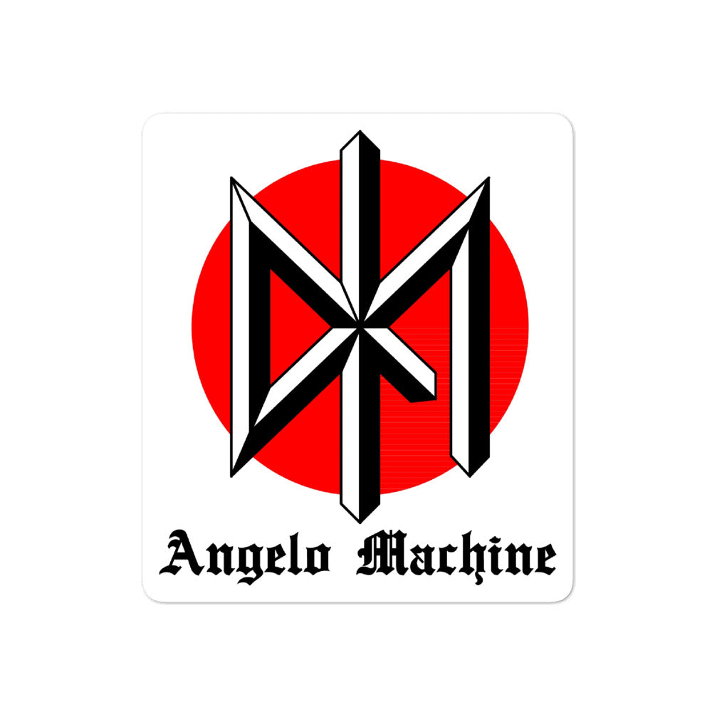 DK Angelo machine logo sticker