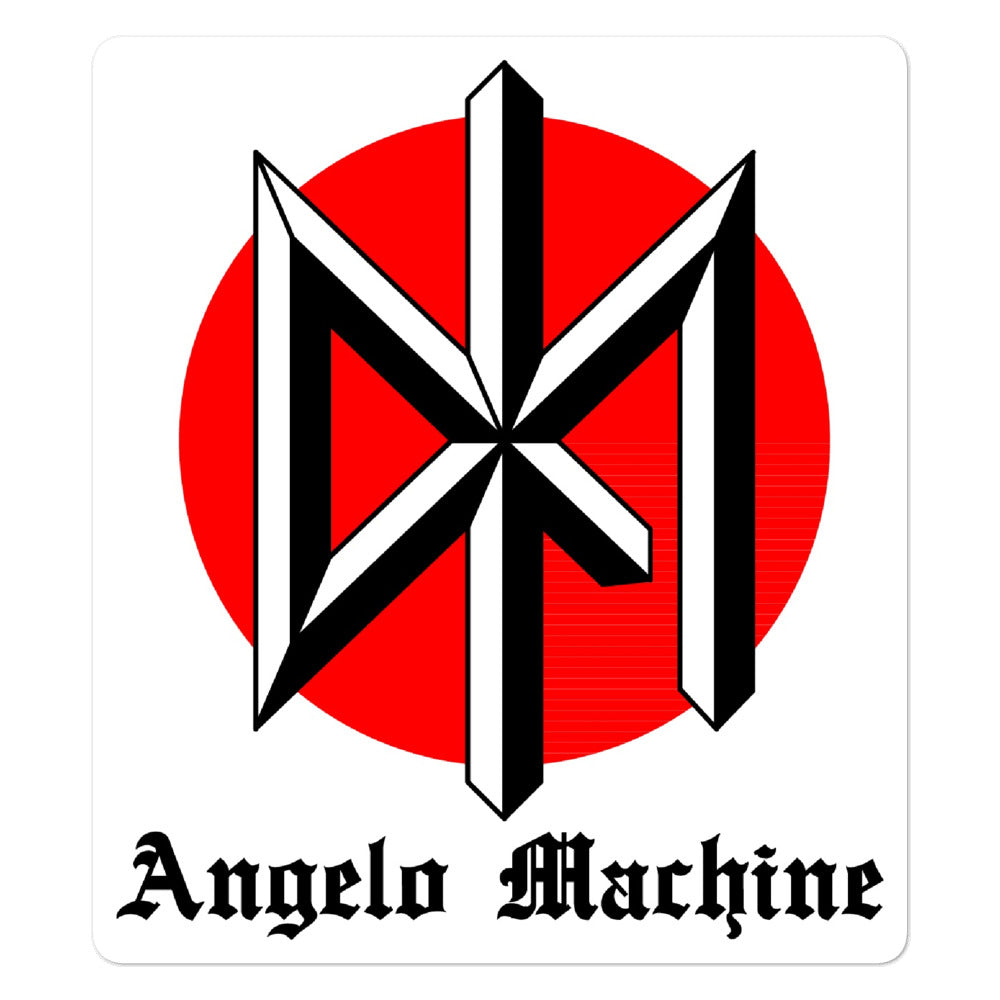 DK Angelo machine logo sticker